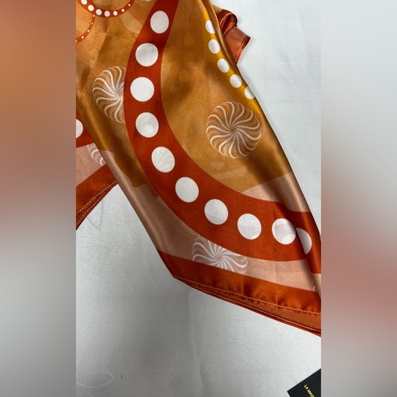 Silk square scarf, head scarf, neck scarf - Picture 3 of 7